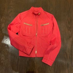 Ladies woven short Spring jacket